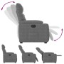 Sillón reclinable eléctrico tela de microfibra gris oscuro | Foro24.es | Tu tienda online para hogar, jardín y más Foro24.es