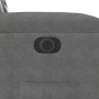 Sillón reclinable eléctrico tela de microfibra gris oscuro | Foro24.es | Tu tienda online para hogar, jardín y más Foro24.es