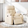 Sillón reclinable eléctrico tela de microfibra color crema | Foro24.es | Tu tienda online para hogar, jardín y más Foro24.es