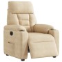 Sillón reclinable eléctrico tela de microfibra color crema | Foro24.es | Tu tienda online para hogar, jardín y más Foro24.es