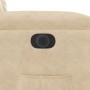 Sillón reclinable eléctrico tela de microfibra color crema | Foro24.es | Tu tienda online para hogar, jardín y más Foro24.es