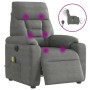 Sillón reclinable masaje eléctrico tela microfibra gris oscuro | Foro24.es | Tu tienda online para hogar, jardín y más Foro24.es