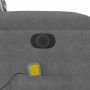 Sillón reclinable masaje eléctrico tela microfibra gris oscuro | Foro24.es | Tu tienda online para hogar, jardín y más Foro24.es