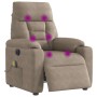 Sillón reclinable masaje eléctrico tela microfibra gris taupe von , Sessel - Ref: Foro24-3303080, Preis: 258,64 €, Rabatt: %