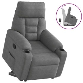 Sillón reclinable elevable tela de microfibra