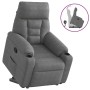Sillón reclinable elevable tela de microfibra gris oscuro | Foro24.es | Tu tienda online para hogar, jardín y más Foro24.es
