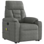 Sillón reclinable masaje elevable tela microfibra gris oscuro | Foro24.es | Tu tienda online para hogar, jardín y más Foro24.es