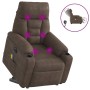 Sillón masaje eléctrico reclinable elevable tela marrón | Foro24.es | Tu tienda online para hogar, jardín y más Foro24.es