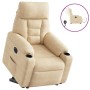 Sillón eléctrico reclinable elevable tela microfibra crema | Foro24.es | Tu tienda online para hogar, jardín y más Foro24.es