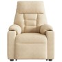 Sillón eléctrico reclinable elevable tela microfibra crema | Foro24.es | Tu tienda online para hogar, jardín y más Foro24.es
