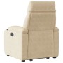 Sillón eléctrico reclinable elevable tela microfibra crema | Foro24.es | Tu tienda online para hogar, jardín y más Foro24.es