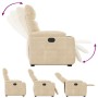 Sillón eléctrico reclinable elevable tela microfibra crema | Foro24.es | Tu tienda online para hogar, jardín y más Foro24.es