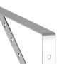 Soportes de estante 4 uds acero inoxidable plata 40x2,5x25 cm by , Shelves and shelves - Ref: Foro24-30300, Price: 27,83 €, D...