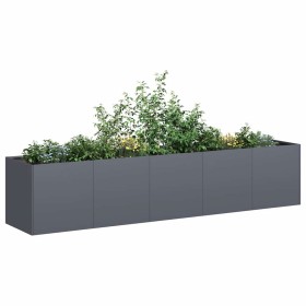 Jardinera de acero laminado en frío antracita 200x40x40 cm by , Pots and planters - Ref: Foro24-860684, Price: 150,79 €, Disc...