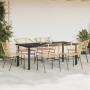 Juego de comedor de jardín 7 pzas ratán PE marrón by , Garden sets - Ref: Foro24-3334595, Price: 447,39 €, Discount: %