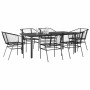 Juego de comedor jardín 7 piezas ratán sintético negro von , Gartensets - Ref: Foro24-3334588, Preis: 449,96 €, Rabatt: %