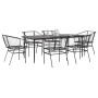 Juego de comedor jardín 7 piezas ratán sintético negro by , Garden sets - Ref: Foro24-3334490, Price: 477,64 €, Discount: %