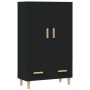 Aparador de madera de ingeniería negro 70x31x115 cm de vidaXL, Aparadores - Ref: Foro24-812565, Precio: 91,67 €, Descuento: %