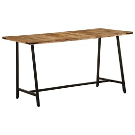 Mesa de comedor madera maciza de mango 140x70x75