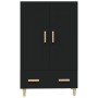 Aparador de madera de ingeniería negro 70x31x115 cm de vidaXL, Aparadores - Ref: Foro24-812565, Precio: 91,67 €, Descuento: %