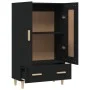 Black engineered wood sideboard 70x31x115 cm by vidaXL, Sideboards - Ref: Foro24-812565, Price: 87,79 €, Discount: %