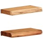 Estantes de pared 2 unidades madera maciza acacia 30x20x3,5 cm | Foro24.es | Tu tienda online para hogar, jardín y más Foro24.es