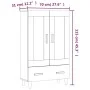 Black engineered wood sideboard 70x31x115 cm by vidaXL, Sideboards - Ref: Foro24-812565, Price: 87,79 €, Discount: %