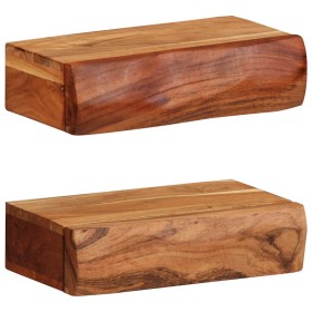 Estantes de pared 2 unidades 30x17x8 cm madera