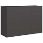 Jardinera de acero laminado en frío negro 120x40x80 cm by , Pots and planters - Ref: Foro24-860717, Price: 182,37 €, Discount: %