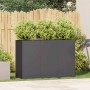 Jardinera de acero laminado en frío negro 120x40x80 cm by , Pots and planters - Ref: Foro24-860717, Price: 182,37 €, Discount: %