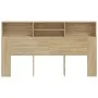 Mueble cabecero color roble Sonoma 180x19x103,5 cm de vidaXL, Cabeceros y pies de cama - Ref: Foro24-811883, Precio: 73,07 €,...