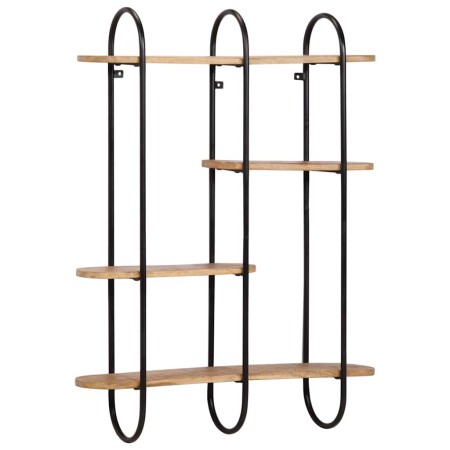 Estante de pared madera maciza de mango 90x20x116,5 cm by , Shelves and shelves - Ref: Foro24-373635, Price: 148,65 €, Discou...