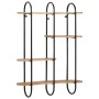 Estante de pared madera maciza de mango 90x20x116,5 cm by , Shelves and shelves - Ref: Foro24-373635, Price: 148,65 €, Discou...