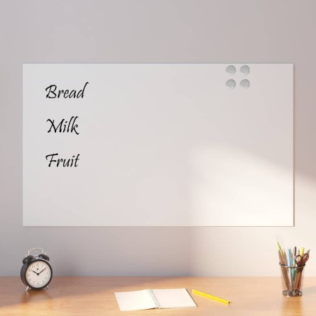 Pizarra magnética de pared vidrio templado blanco 100x60 cm | Foro24.es | Tu tienda online para hogar, jardín y más Foro24.es