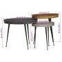 Mesas de centro 3 uds madera contrachapada multicolor | Foro24.es | Tu tienda online para hogar, jardín y más Foro24.es