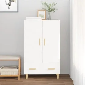 Glossy white plywood sideboard 70x31x115cm by vidaXL, Sideboards - Ref: Foro24-812570, Price: 85,95 €, Discount: %