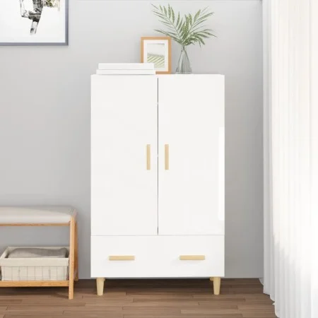 Glossy white plywood sideboard 70x31x115cm by vidaXL, Sideboards - Ref: Foro24-812570, Price: 85,95 €, Discount: %