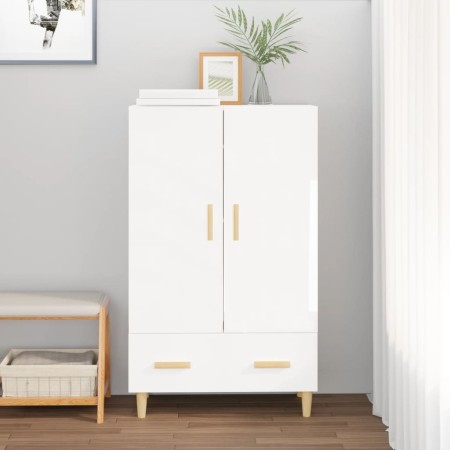 Hochglanzweißes Sperrholz-Sideboard, 70 x 31 x 115 cm von vidaXL, Sideboards - Ref: Foro24-812570, Preis: 85,95 €, Rabatt: %