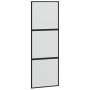 Puerta corredera con herrajes negro 76x205 cm vidrio templado by , Doors - Ref: Foro24-3375814, Price: 218,88 €, Discount: %