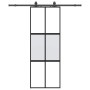 Puerta corredera con herrajes negro 76x205 cm vidrio templado | Foro24.es | Tu tienda online para hogar, jardín y más Foro24.es