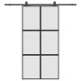 Puerta corredera herrajes negro 102,5x205 cm vidrio templado | Foro24.es | Tu tienda online para hogar, jardín y más Foro24.es