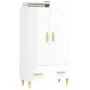 Glossy white plywood sideboard 70x31x115cm by vidaXL, Sideboards - Ref: Foro24-812570, Price: 85,95 €, Discount: %