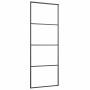 Puerta corredera con juego herrajes negro 76x205 cm ESG vidrio von , Türen - Ref: Foro24-3375856, Preis: 199,72 €, Rabatt: %