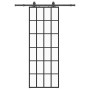 Puerta corredera con juego herrajes negro 76x205 cm ESG vidrio | Foro24.es | Tu tienda online para hogar, jardín y más Foro24.es