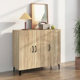 Sideboard aus Sonoma-Eichenholzwerkstoff, 90 x 34 x 80 cm von vidaXL, Sideboards - Ref: Foro24-812504, Preis: 94,10 €, Rabatt: %