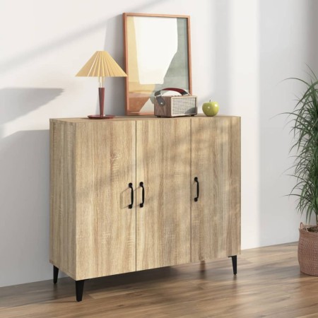 Sonoma Oak Engineered Wood Sideboard 90x34x80 cm by vidaXL, Sideboards - Ref: Foro24-812504, Price: 102,62 €, Discount: %