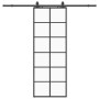 Puerta corredera con juego herrajes negro 76x205 cm ESG vidrio by , Doors - Ref: Foro24-3375930, Price: 240,86 €, Discount: %