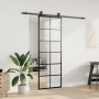 Puerta corredera con juego herrajes negro 76x205 cm ESG vidrio by , Doors - Ref: Foro24-3375930, Price: 240,86 €, Discount: %