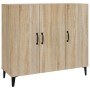 Sonoma Oak Engineered Wood Sideboard 90x34x80 cm by vidaXL, Sideboards - Ref: Foro24-812504, Price: 102,62 €, Discount: %