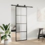 Puerta corredera con juego herrajes negro 76x205 cm ESG vidrio by , Doors - Ref: Foro24-3375907, Price: 204,57 €, Discount: %